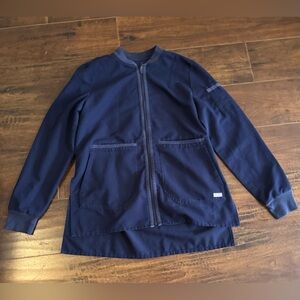 FIGS Bellery Scrub Jacket Navy Blue Small
